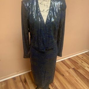 2 piece set  Sequin Blazer and skirt.